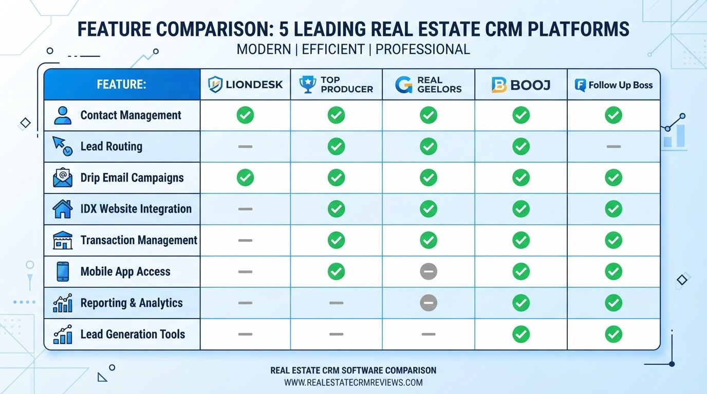 best crm software comparison real estate 2026