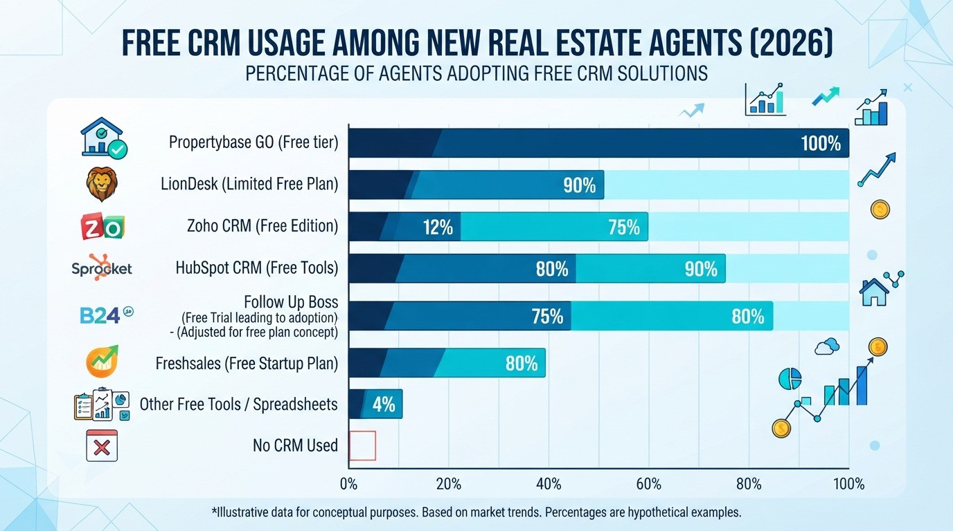 free crm for real estate statistics 2026