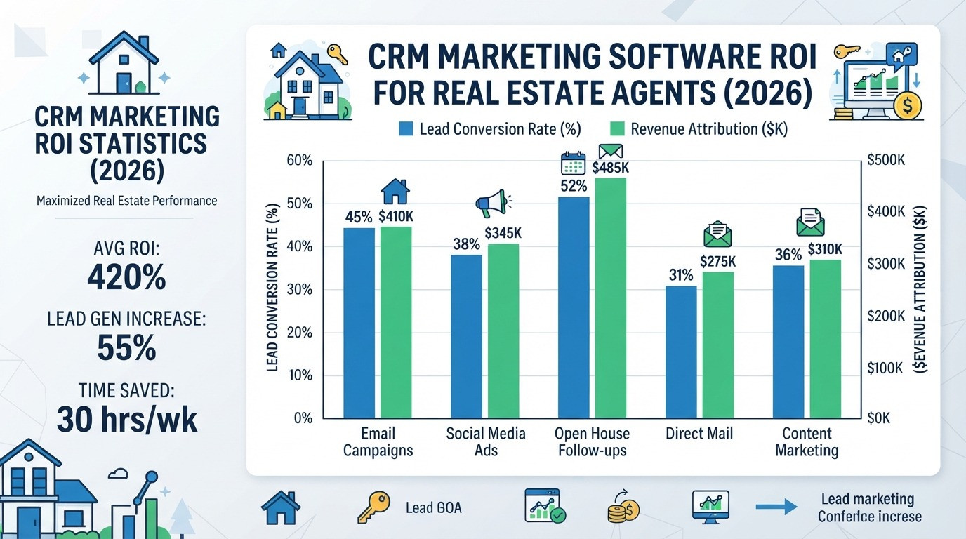 crm marketing software statistics real estate 2026