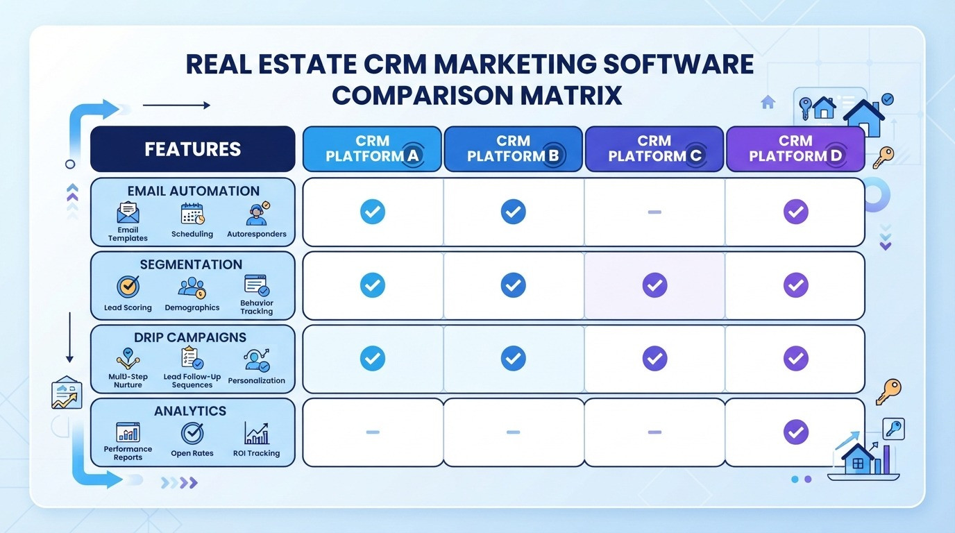 crm marketing software comparison real estate 2026