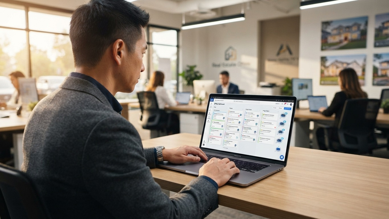 autonomous ai workforce real estate teams hero illustration