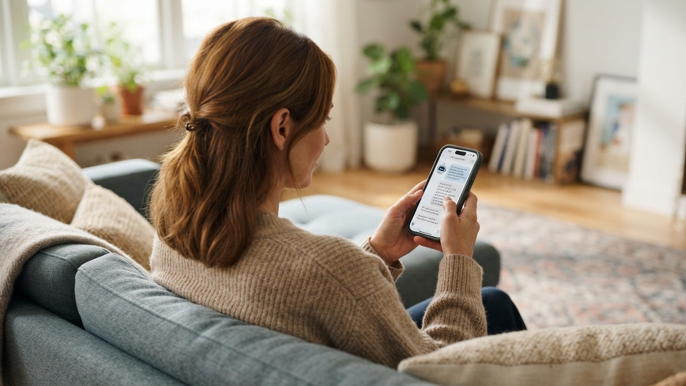 real estate chatbot displaying ai disclosure message to a lead