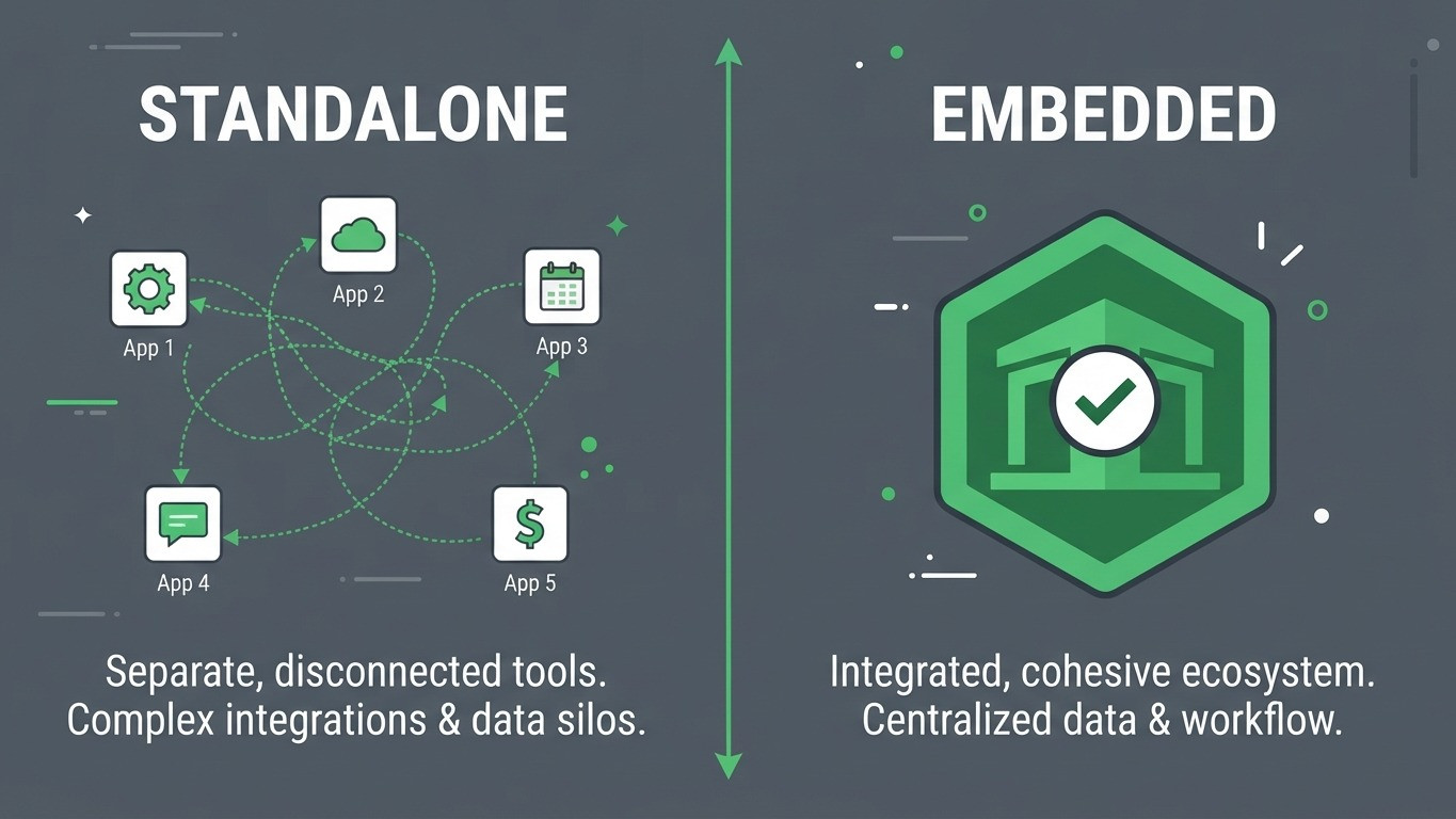 embedded ai platform versus standalone ai tools comparison