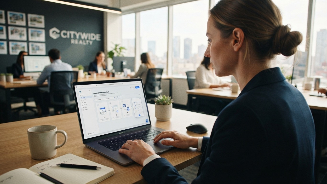 real estate agent learning to use an ai tool tutorial