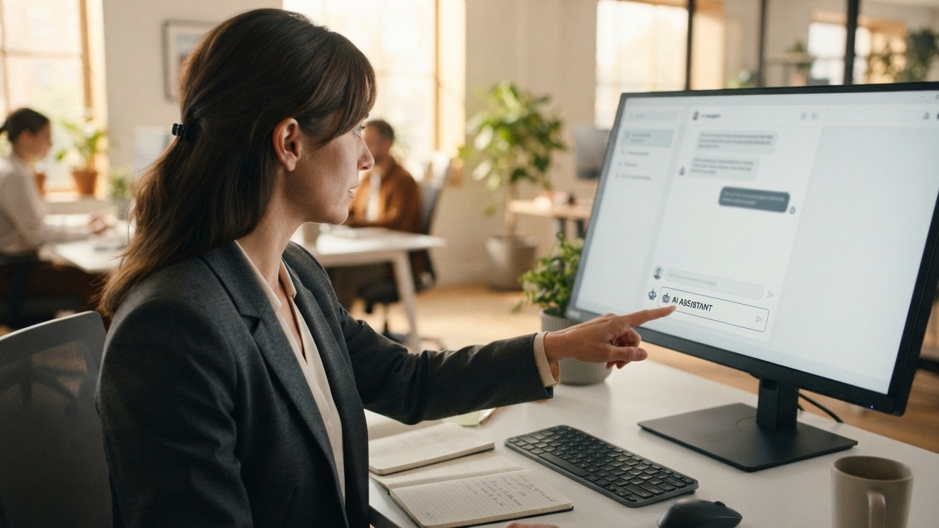 transparent ai chat assistant labeled clearly for real estate clients
