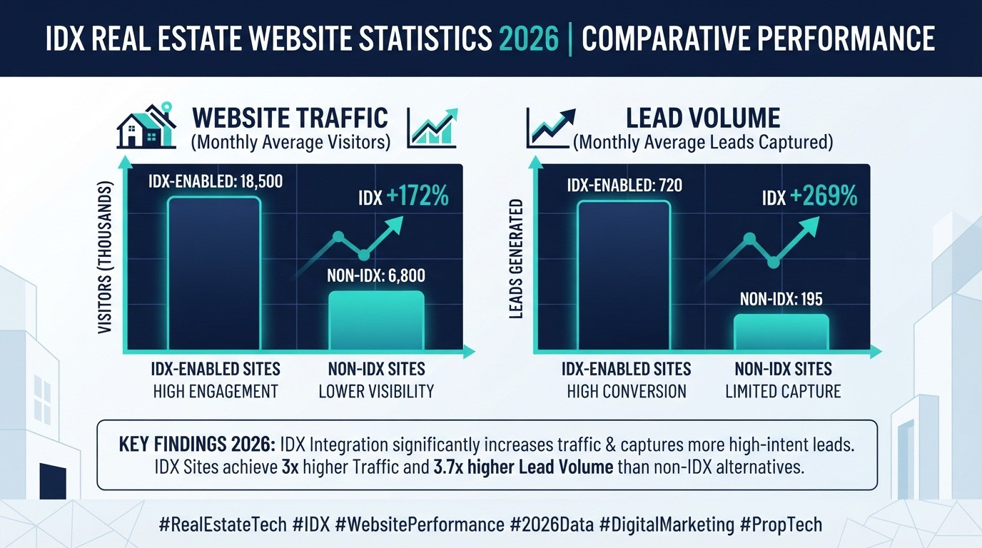 idx real estate website performance statistics 2026
