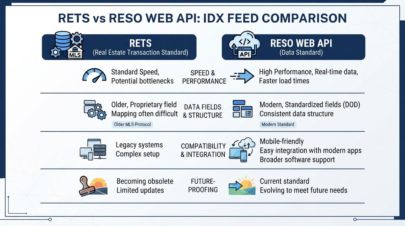 idx feed rets vs reso web api comparison 2026