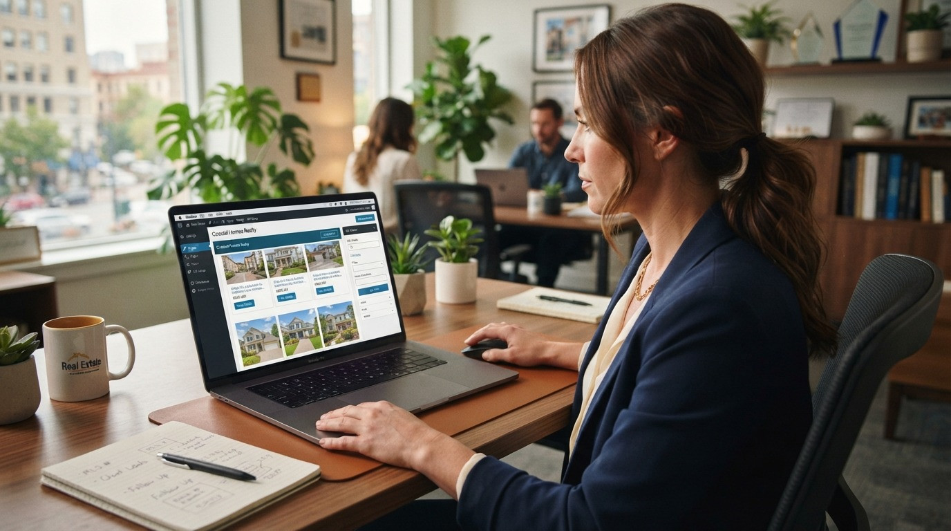 real estate website builder with idx interface 2026