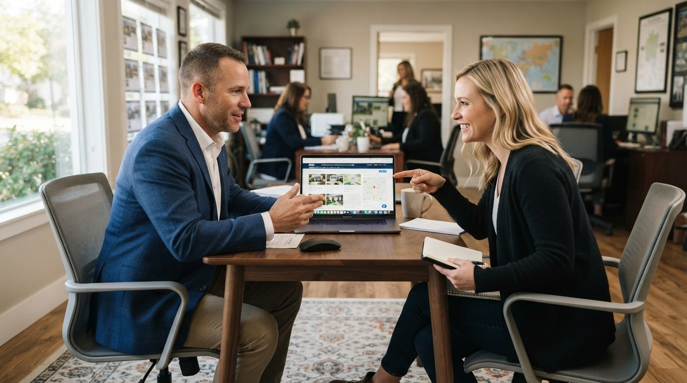 real estate website builder with idx showing client 2026