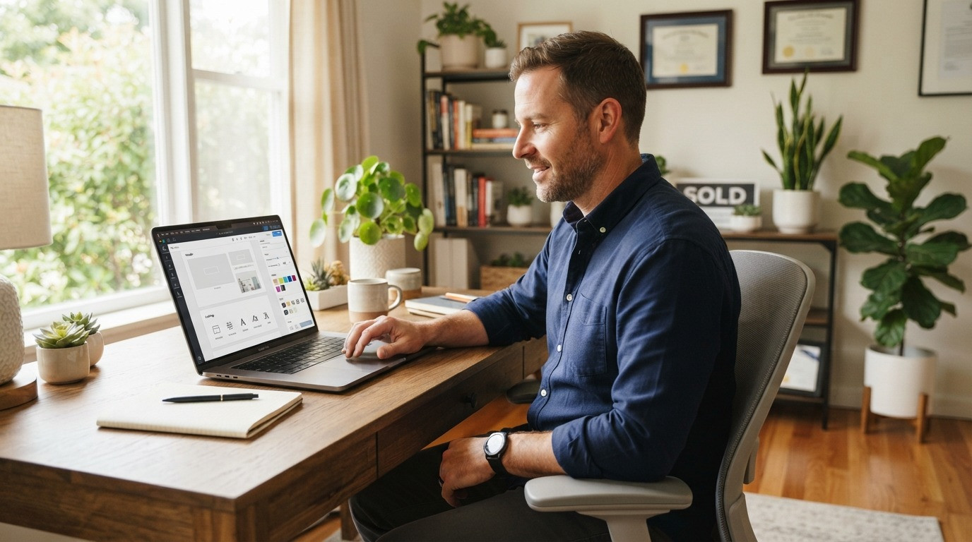website design for real estate agents agent using website builder 2026