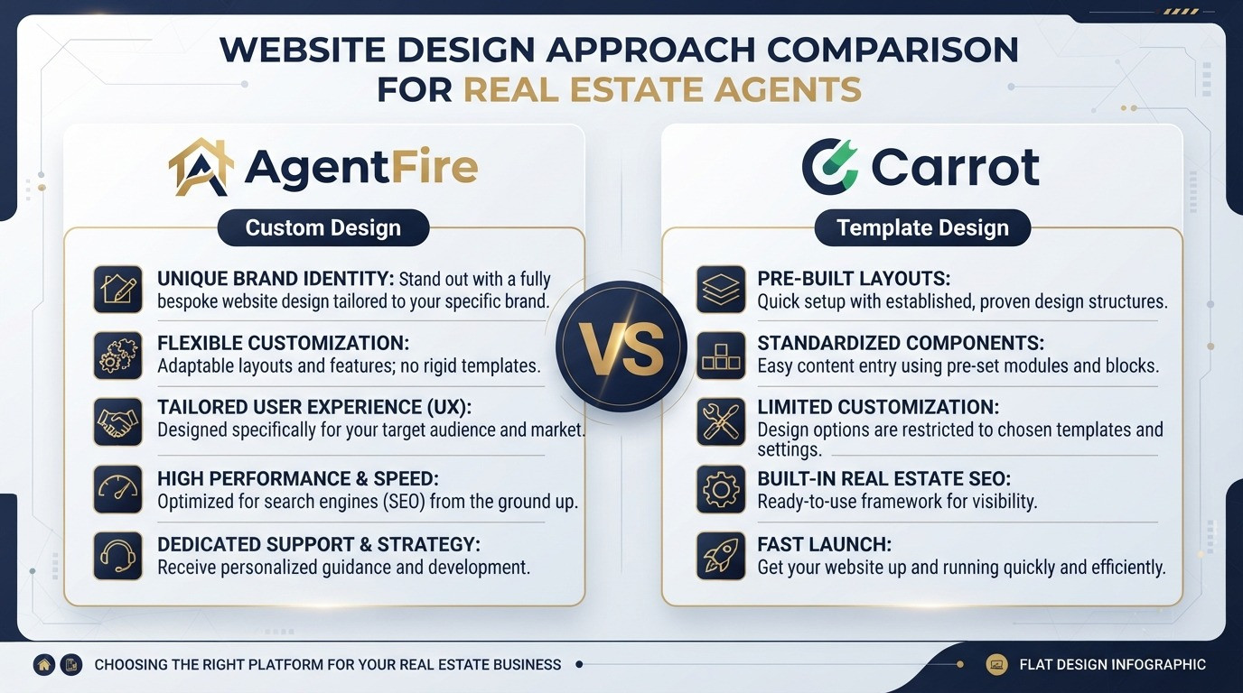 website design for real estate agents platform comparison 2026