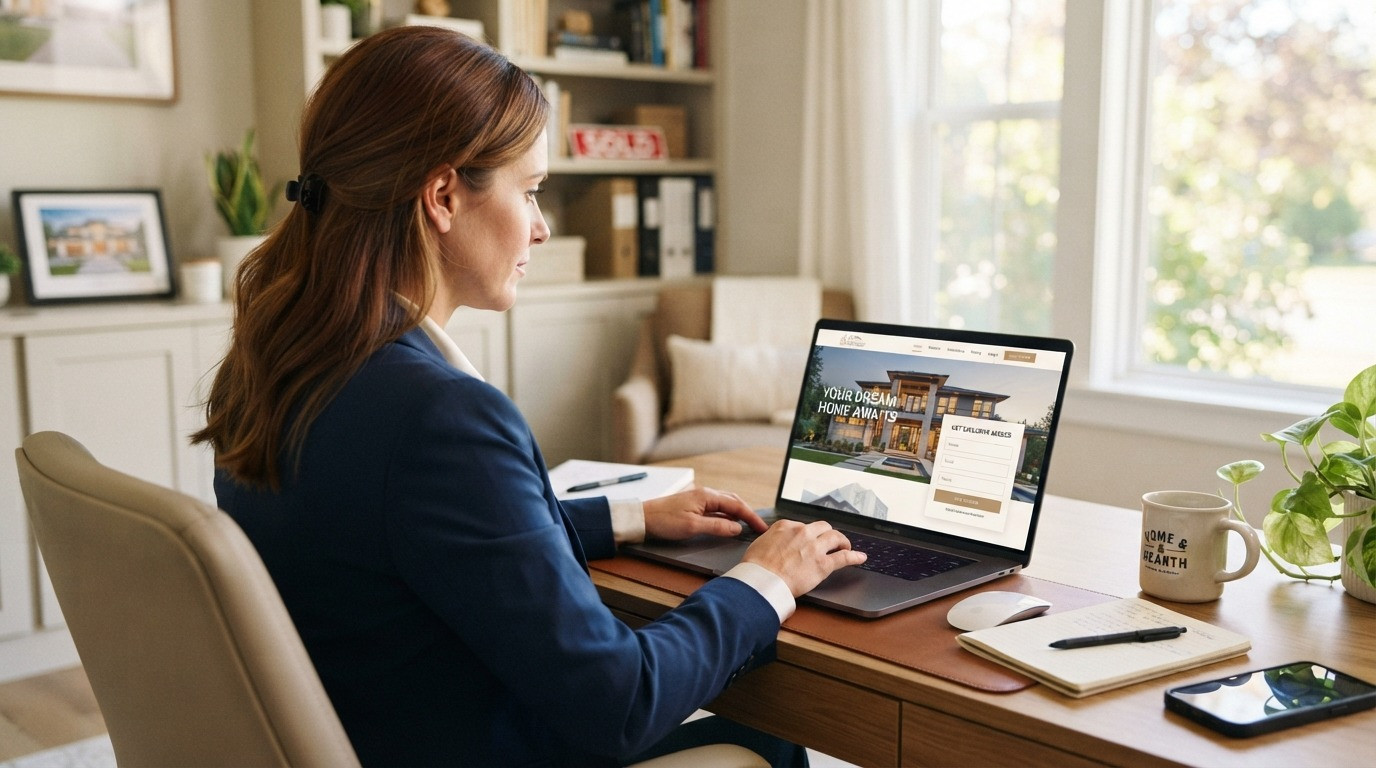open house landing page real estate agent building lead capture page 2026