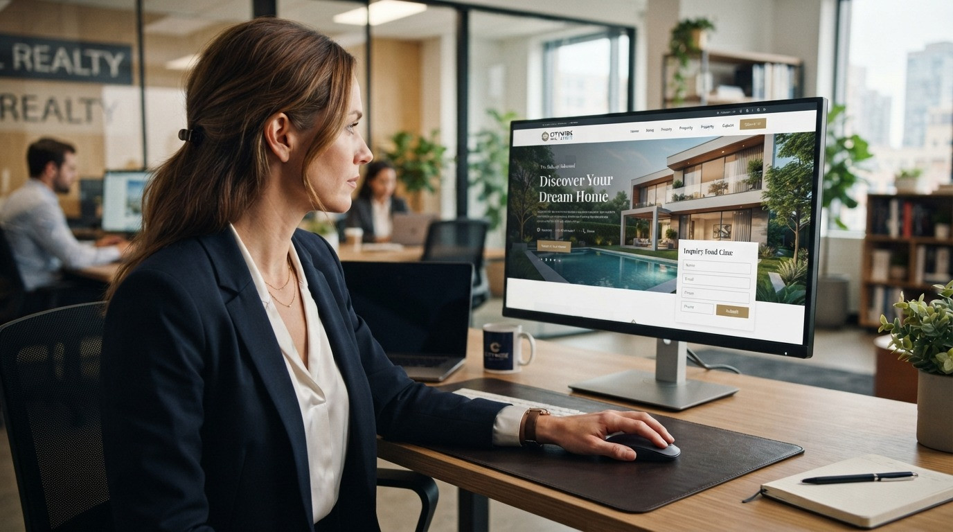 real estate landing page hero 2026