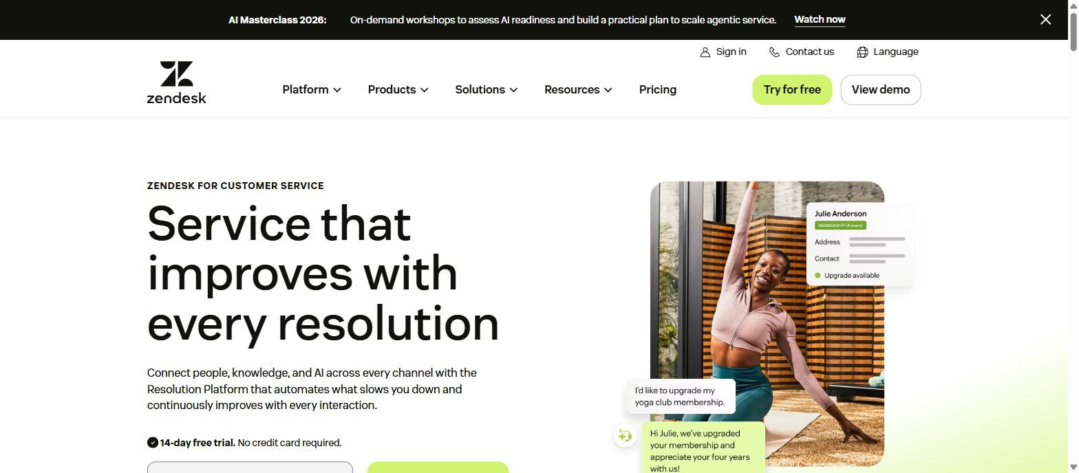 Zendesk customer service chatbot software for real estate franchise networks