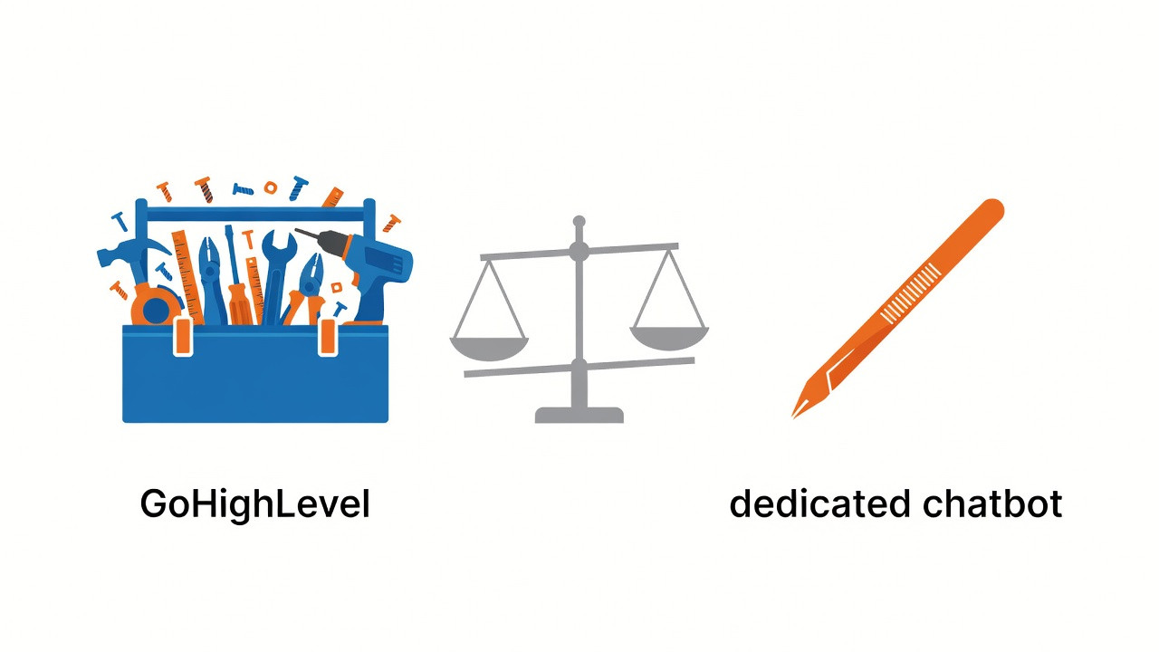 GoHighLevel chatbot vs dedicated real estate chatbot comparison