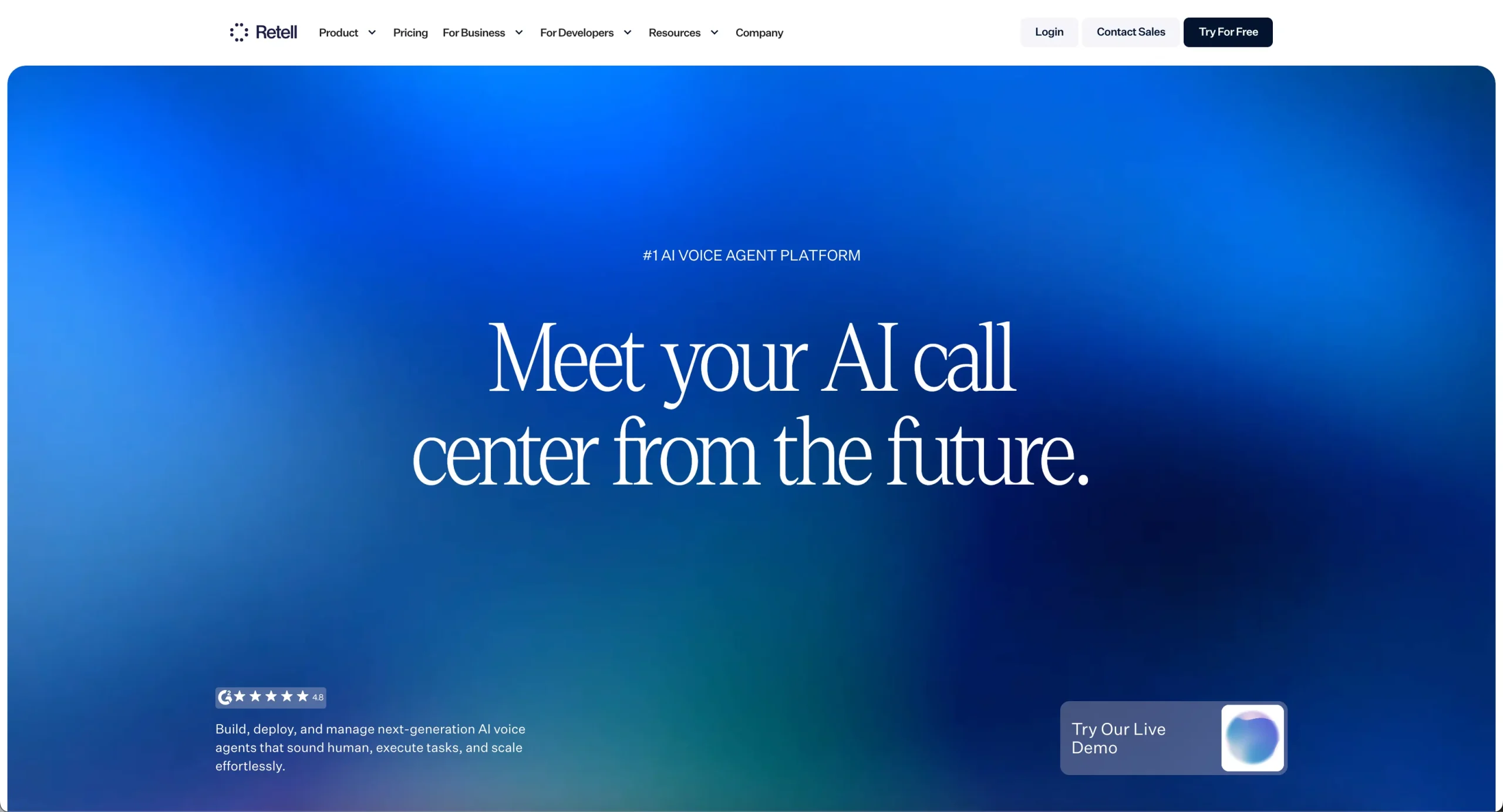 Retell AI voice agent platform for real estate