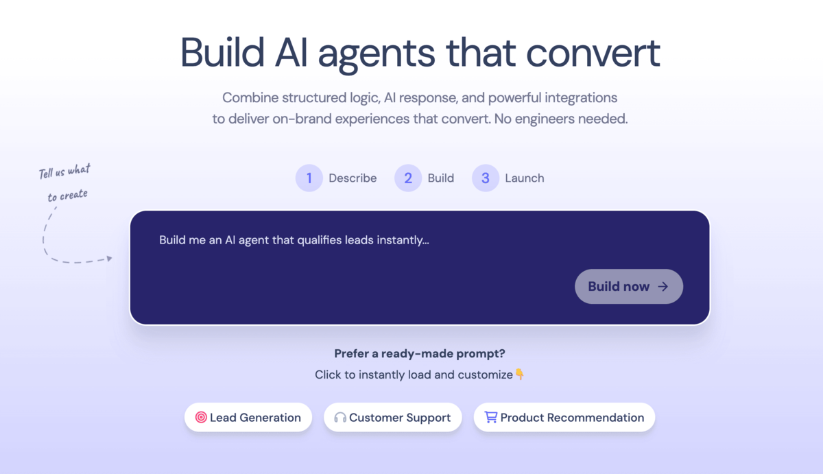 Landbot conversational chatbot builder for real estate lead capture