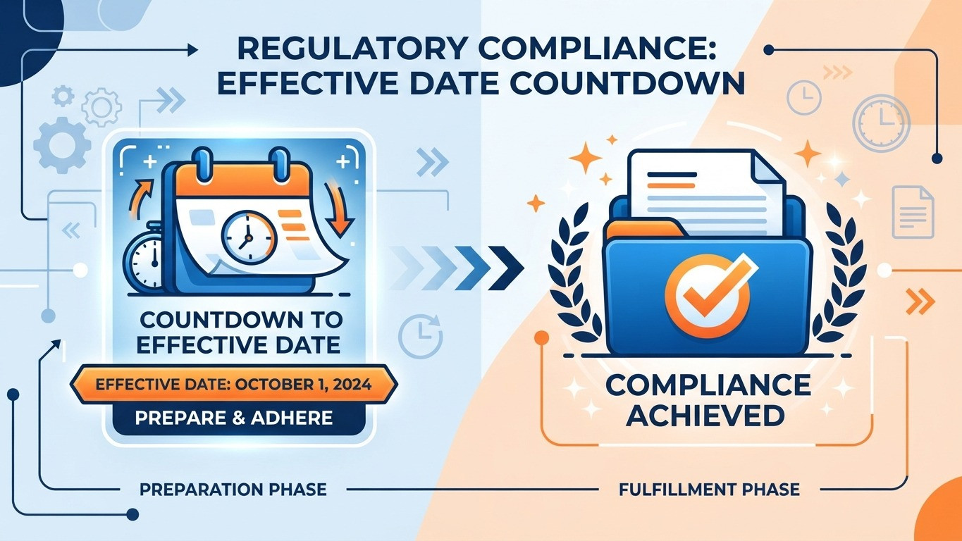 ai decision making compliance real estate agents deadline countdown infographic