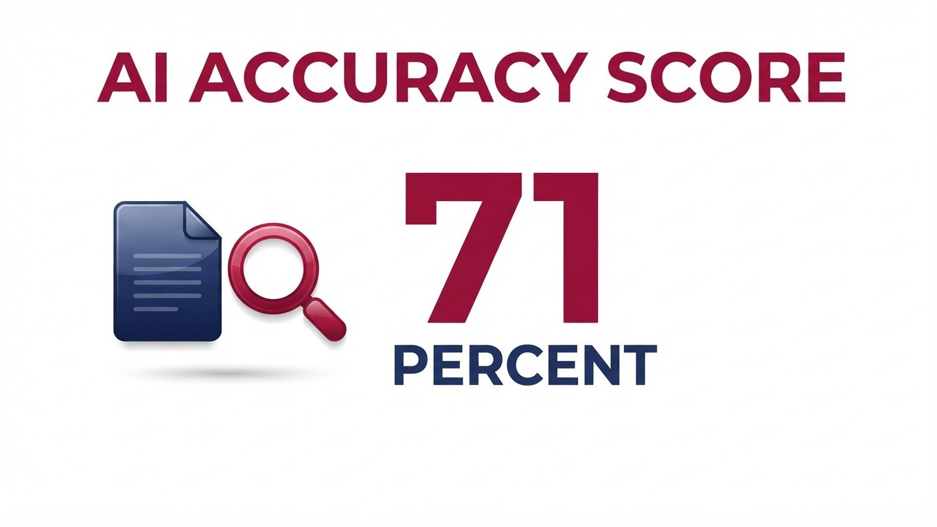 ai chatbot mortgage document errors real estate agents claude 71 percent accuracy statistics