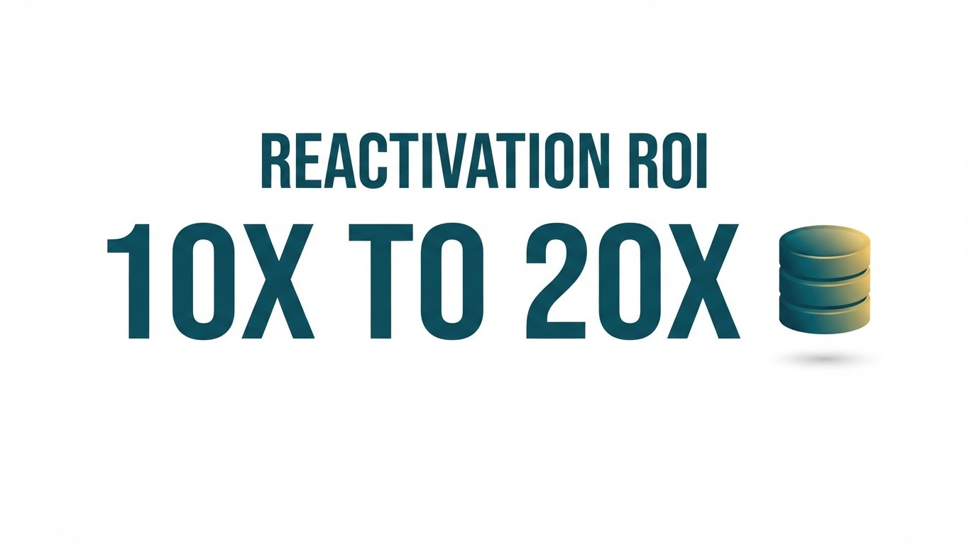database reactivation ai seller leads real estate agents 10x to 20x roi statistics