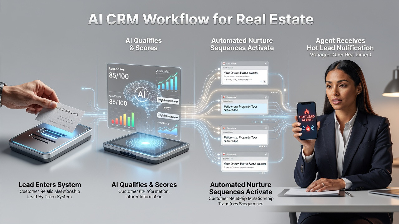 how ai crm works for real estate lead qualification and nurture