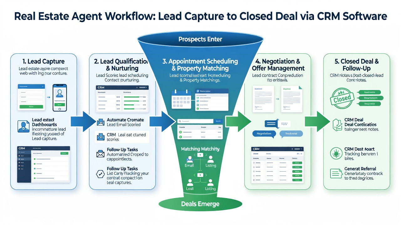 how to choose the best crm for real estate agents workflow