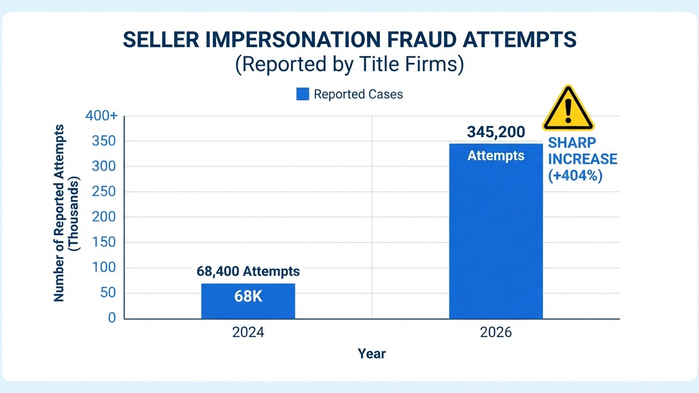 seller impersonation fraud prevention real estate agents statistics chart