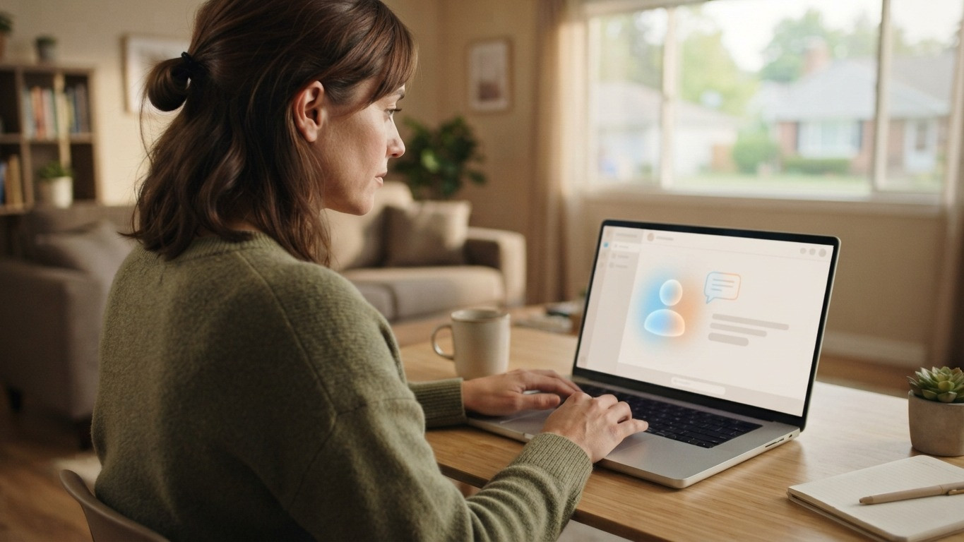 ai digital human brokerage website adoption homebuyer chatting with digital avatar on brokerage website