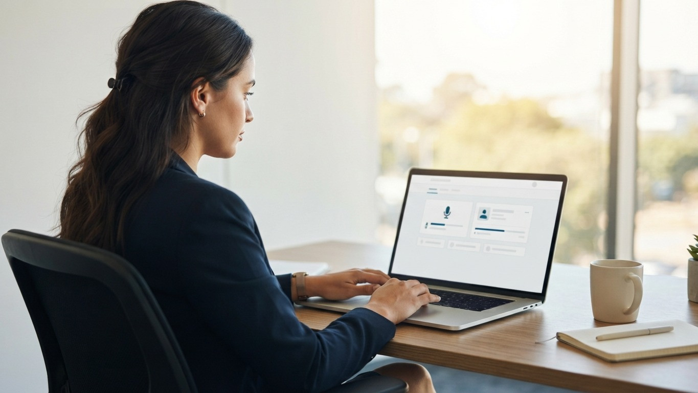 ai crm assistant brokerage merger rollout agents agent reviewing new crm assistant dashboard