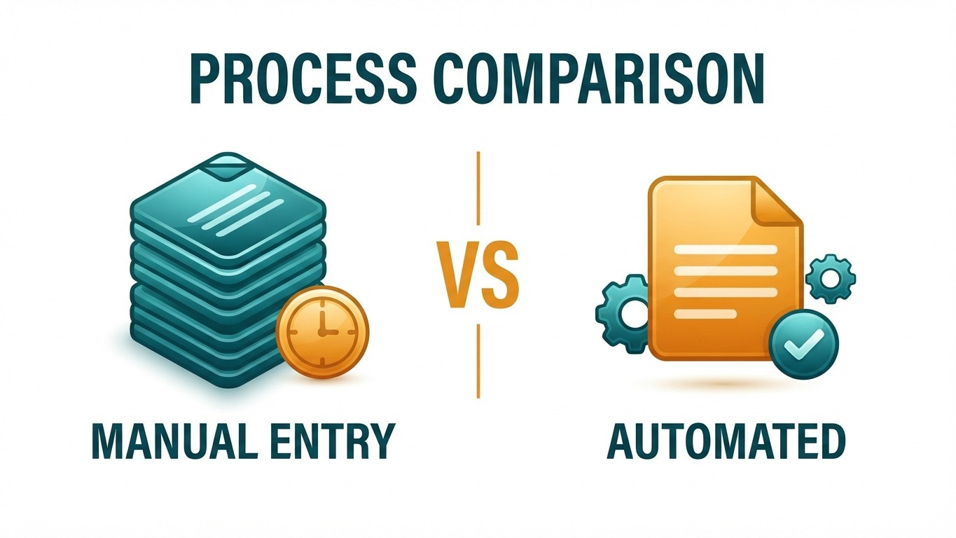 manual settlement processing versus automated closing pipeline comparison