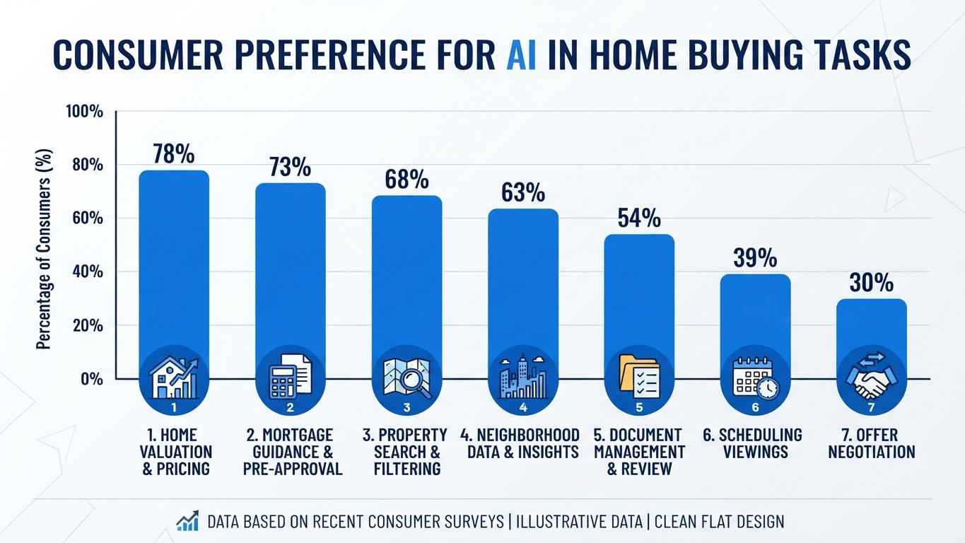 ai home valuation tool real estate agent website statistics chart
