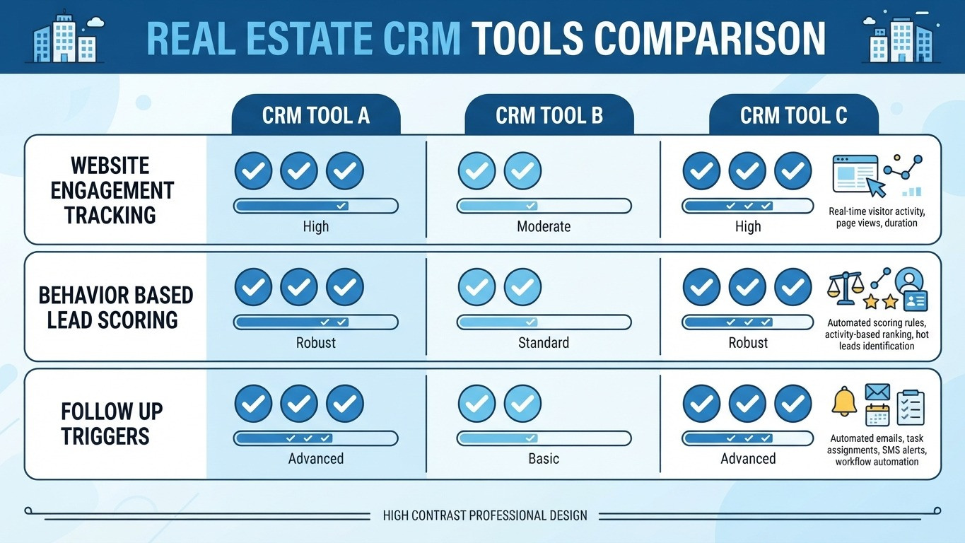 ai listing visualization feature real estate agents comparison chart