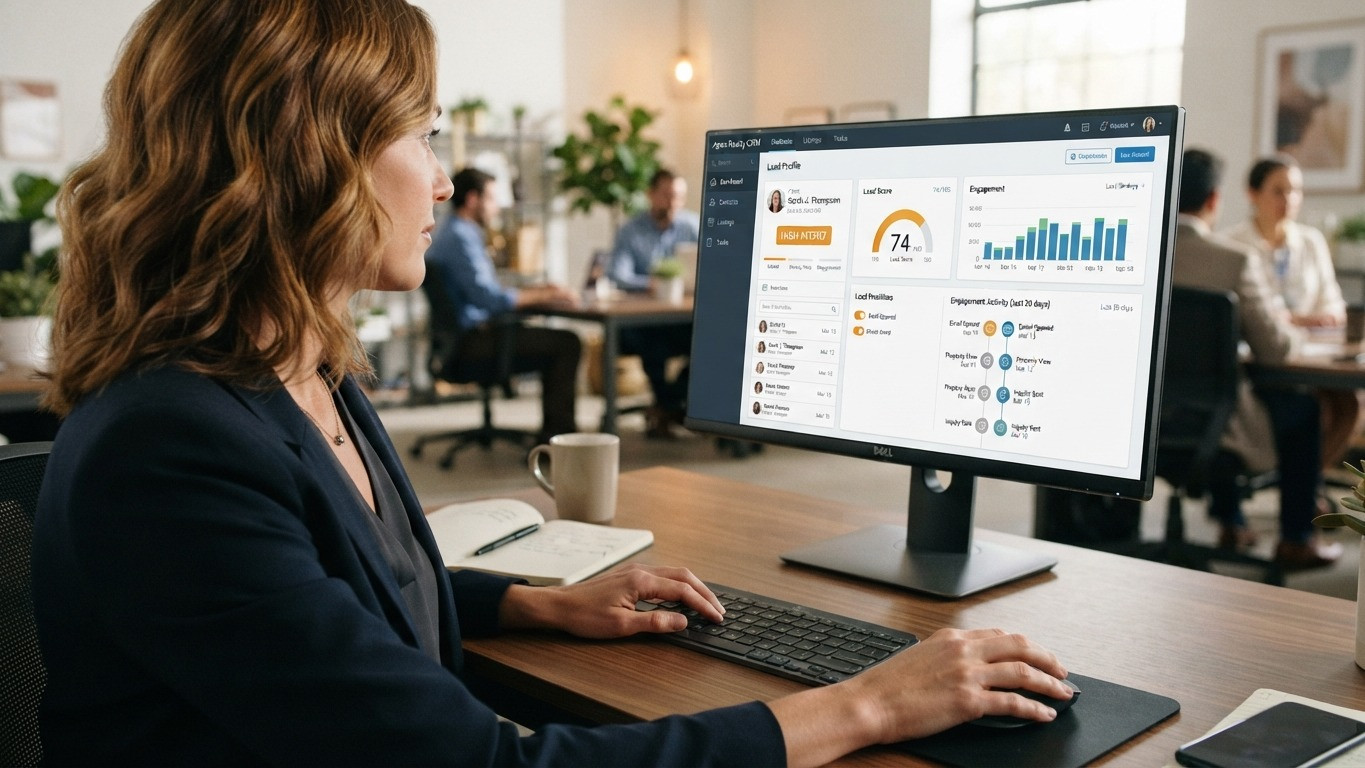ai listing visualization feature real estate agents CRM demo