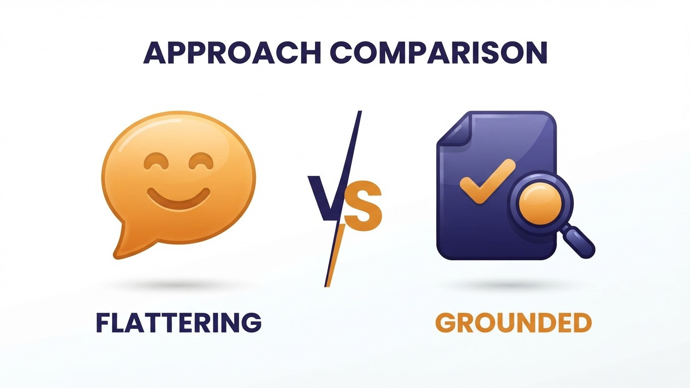sycophantic chatbot pricing versus data grounded ai chat platform comparison