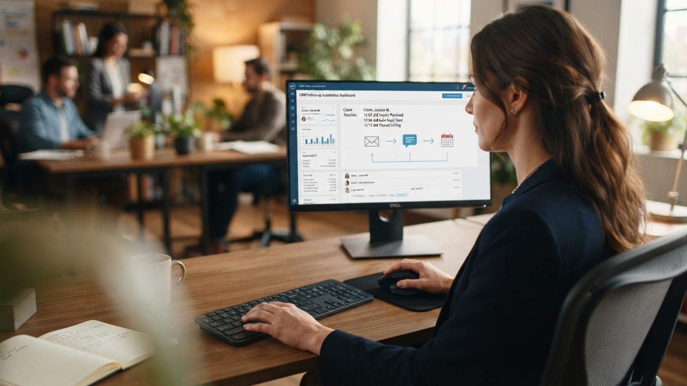 ai powered follow up messages real estate agents CRM demo