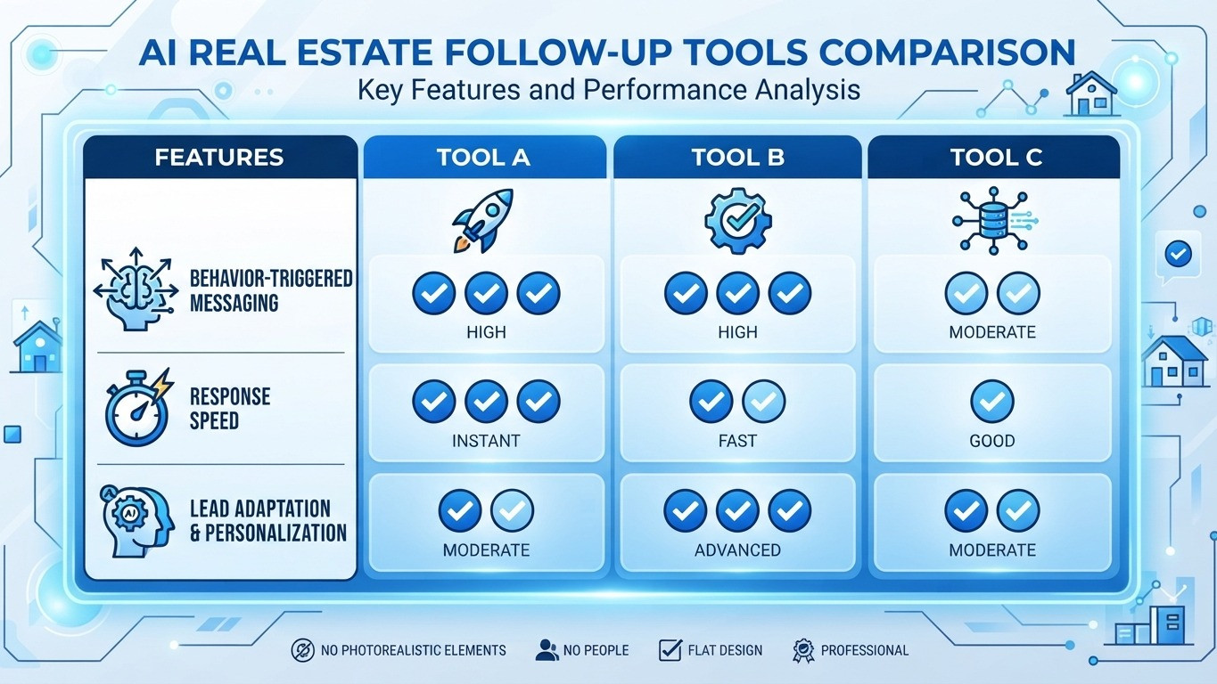 ai powered follow up messages real estate agents comparison chart