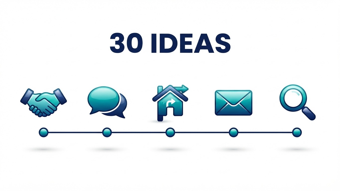 real estate marketing ideas 30 ideas infographic
