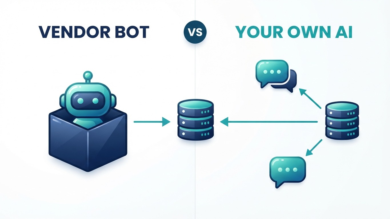 bring your own ai assistant versus vendor chatbot comparison