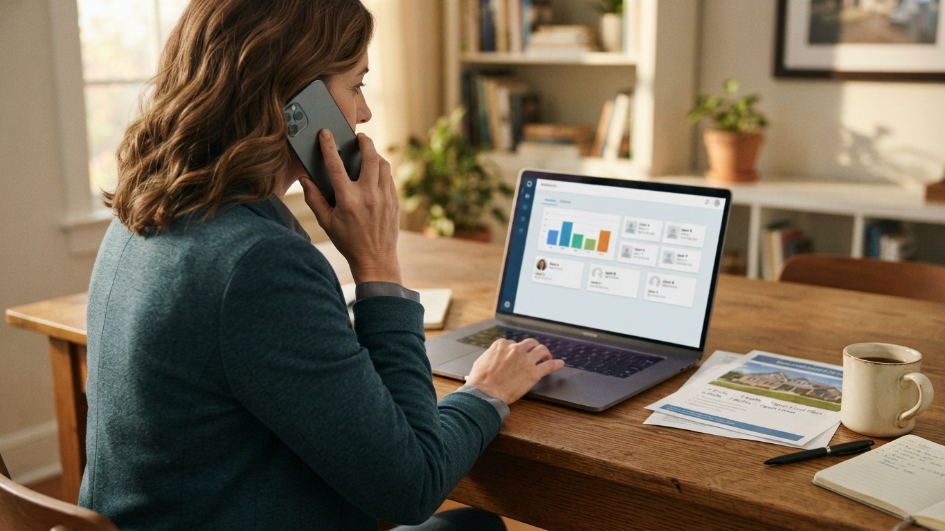 real estate agent making ai voice calls for listing price updates to sellers